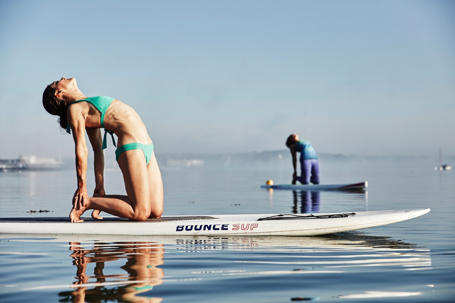 SUP Yoga in Portland Maine with Ashley Flowers
